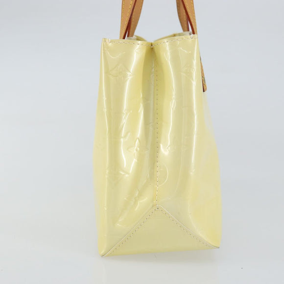 LOUIS VUITTON Monogram Vernis Reade PM Hand Bag Perle M91336 LV Auth 159276