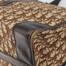 Christian Dior Trotter Canvas Hand Bag Beige Gold Auth 159277-12