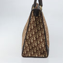 Christian Dior Trotter Canvas Hand Bag Beige Gold Auth 159277-5