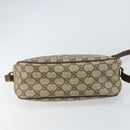GUCCI GG Supreme Web Sherry Line Bag PVC Beige Gold 89 02 077 Auth 159285-5
