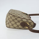 GUCCI GG Supreme Web Sherry Line Bag PVC Beige Gold 89 02 077 Auth 159285-3