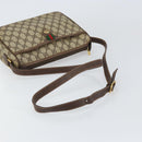 GUCCI GG Supreme Web Sherry Line Bag PVC Beige Gold 89 02 077 Auth 159285-7