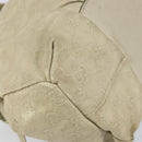 GUCCI GG Canvas Guccissima Histeria Bag Leather Ivory Gold 197020 Auth 159286-11