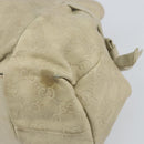 GUCCI GG Canvas Guccissima Histeria Bag Leather Ivory Gold 197020 Auth 159286-12