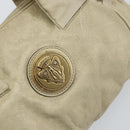 GUCCI GG Canvas Guccissima Histeria Bag Leather Ivory Gold 197020 Auth 159286-14