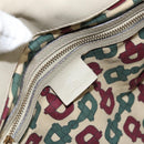GUCCI GG Canvas Guccissima Histeria Bag Leather Ivory Gold 197020 Auth 159286-16
