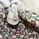 GUCCI GG Canvas Guccissima Histeria Bag Leather Ivory Gold 197020 Auth 159286-18