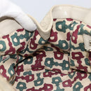GUCCI GG Canvas Guccissima Histeria Bag Leather Ivory Gold 197020 Auth 159286-19