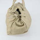 GUCCI GG Canvas Guccissima Histeria Bag Leather Ivory Gold 197020 Auth 159286-5