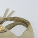 GUCCI GG Canvas Guccissima Histeria Bag Leather Ivory Gold 197020 Auth 159286-8