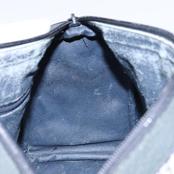 GUCCI GG Supreme Sherry Line Hand Bag PVC Navy Gold Red 39 02 006 Auth 159287