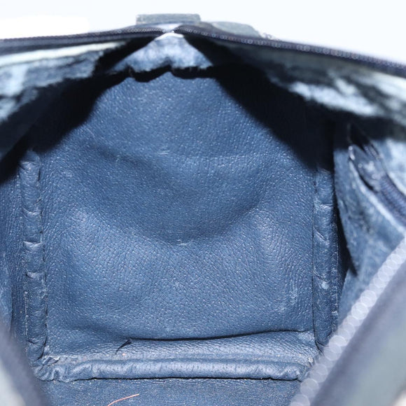 GUCCI GG Supreme Sherry Line Hand Bag PVC Navy Gold Red 39 02 006 Auth 159287