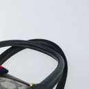 GUCCI GG Supreme Sherry Line Hand Bag PVC Navy Gold Red 39 02 006 Auth 159287-8