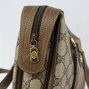 GUCCI GG Supreme Web Sherry Line Hand Bag PVC Beige Gold 41 02 079 Auth 159288-15