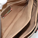 GUCCI GG Supreme Web Sherry Line Hand Bag PVC Beige Gold 41 02 079 Auth 159288-20