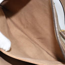 GUCCI GG Supreme Web Sherry Line Hand Bag PVC Beige Gold 41 02 079 Auth 159288-23