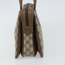 GUCCI GG Supreme Web Sherry Line Hand Bag PVC Beige Gold 41 02 079 Auth 159288-5