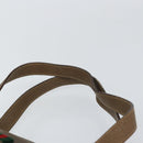 GUCCI GG Supreme Web Sherry Line Hand Bag PVC Beige Gold 41 02 079 Auth 159288-8