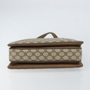 GUCCI GG Supreme Web Sherry Line Hand Bag PVC Beige Gold 41 02 079 Auth 159288-9