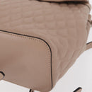 BALLY Backpack Leather Pink Silver Auth 159289-11