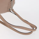 BALLY Backpack Leather Pink Silver Auth 159289-7