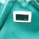 FENDI Zucca Canvas Accessory Pouch Gold Light green Auth 159291V-19