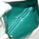 FENDI Zucca Canvas Accessory Pouch Gold Light green Auth 159291V-10