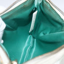 FENDI Zucca Canvas Accessory Pouch Gold Light green Auth 159291V-21