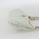 FENDI Zucca Canvas Accessory Pouch Gold Light green Auth 159291V-4