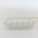 FENDI Zucca Canvas Accessory Pouch Gold Light green Auth 159291V-5
