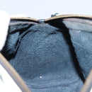 MCM Vicetos Logogram Shoulder Bag PVC Leather White Gold Auth 159292-18