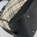 BURBERRY Nova Check Hand Bag Canvas Beige Auth 159295-16