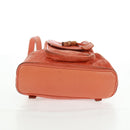 GUCCI Bamboo Backpack Suede Orange Gold 003 58 0030 Auth 159296-13