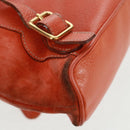 GUCCI Bamboo Backpack Suede Orange Gold 003 58 0030 Auth 159296-16