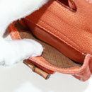 GUCCI Bamboo Backpack Suede Orange Gold 003 58 0030 Auth 159296-20
