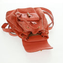 GUCCI Bamboo Backpack Suede Orange Gold 003 58 0030 Auth 159296-21