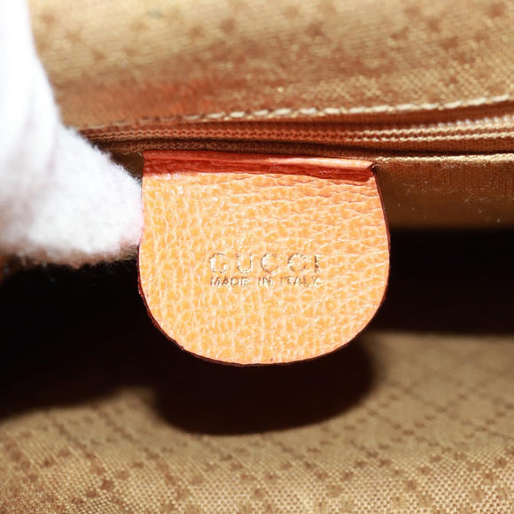 GUCCI Bamboo Backpack Suede Orange Gold 003 58 0030 Auth 159296