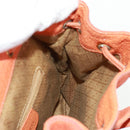 GUCCI Bamboo Backpack Suede Orange Gold 003 58 0030 Auth 159296-25