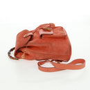 GUCCI Bamboo Backpack Suede Orange Gold 003 58 0030 Auth 159296-5
