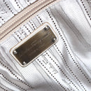 Salvatore Ferragamo Gancini Shoulder Bag Leather Ivory Gold Auth 159297-16