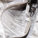 Salvatore Ferragamo Gancini Shoulder Bag Leather Ivory Gold Auth 159297-21