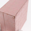 CELINE C Macadam Canvas Jewelry Box Pink Auth 159299V-15