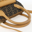 FENDI Zucca Canvas Hand Bag 2way Black Brown Auth 159305A-7