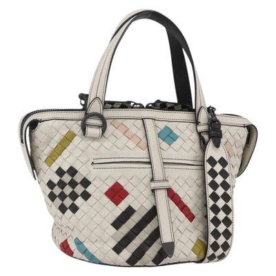 BOTTEGA VENETA INTRECCIATO Hand Bag Leather 2way Multicolor Auth 159306V