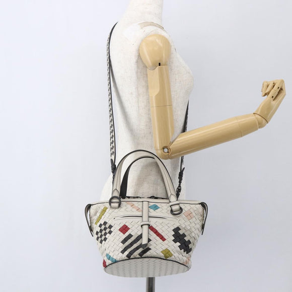 BOTTEGA VENETA INTRECCIATO Hand Bag Leather 2way Multicolor Auth 159306V