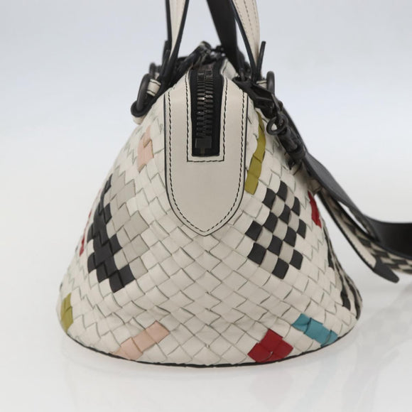 BOTTEGA VENETA INTRECCIATO Hand Bag Leather 2way Multicolor Auth 159306V