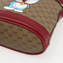 GUCCI Micro GG Supreme Doraemon Shoulder Bag PVC Beige 647801 Auth 159307SAM-10