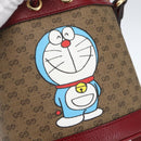 GUCCI Micro GG Supreme Doraemon Shoulder Bag PVC Beige 647801 Auth 159307SAM-14
