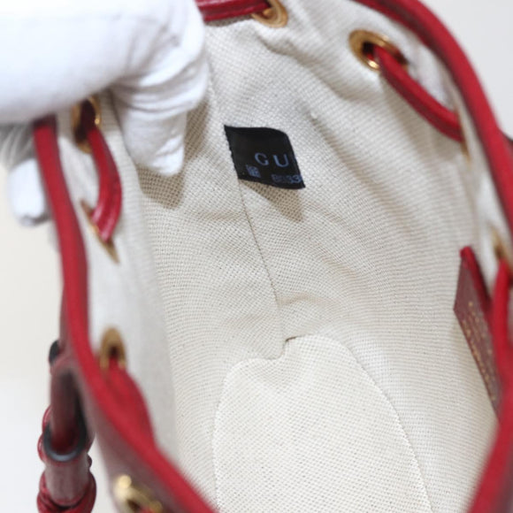 GUCCI Micro GG Supreme Doraemon Shoulder Bag PVC Beige 647801 Auth 159307SAM