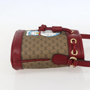GUCCI Micro GG Supreme Doraemon Shoulder Bag PVC Beige 647801 Auth 159307SAM-5